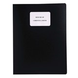 A4 MARBIG RESUME FILE 10 POCKET BLACK