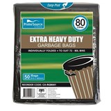 EXTRA HEAVY DUTY GARBAGE BAGS PK50 BLACK 72  80L