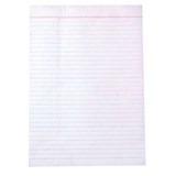 OFFICE PADS WHITE A4 RULED EACH 100 LEAF