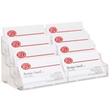 DEFLECTO BUSINESS CARD HOLDERS 8 TIER LANDSCAPE 70801