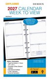 DEBDEN DAYPLANNER REFILL PERSONAL 96 X 172MM DATED WEEK TO VIEW RULED 2027