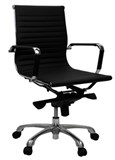 AERO MID BACK MANAGER CHAIR W590 X D610 X H 930990MM BLACK