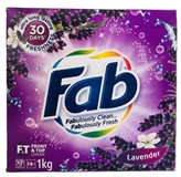FAB LAUNDRY POWDER 1KG LAVENDER