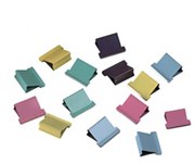 FASTCLIP DISPENSER REFILLS COLOURED PACK 25 LARGE