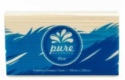 PURE PREMIUM WHITE COMPACT HAND TOWELS 19MM X 25MM PK120 CTN20