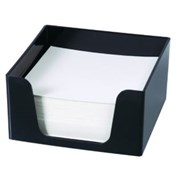 ITALPLAST MEMO CUBE HOLDER BLACK WITH REFILL 