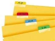 3L INDEX TABS 10510 12x25mm ASSORTED COLOURS PK72
