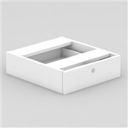 OM FIXED DRAWER W464 x D400 x H145MM WHITE