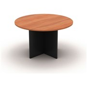 OM ROUND MEETING TABLE D1200 x H720mm Cherry Charcoal