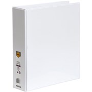 MARBIG CLEARVIEW INSERT BINDER A4 3D RING 50MM WHITE