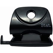 STAT HOLE PUNCH 2 HOLES BLACK LARGE 30 SHEETS