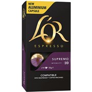 LOR ESPRESSO CAPSULES SUPREMO 10 Box 100