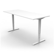 Boost Electric Height Adjustable Desk 1500Wx750D White Top White Frame