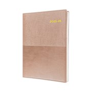 COLLINS VANESSA FINANCIAL YEAR DIARY A4 DAY TO A PAGE ROSE GOLD CHAMPAGNE 1ST JULY  30TH JUNE