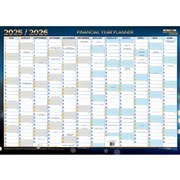 Writeraze Financial Year Wall Planner 500x700mm QC2 1ST JULY  30TH JUNE