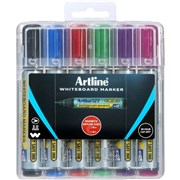 ARTLINE 577 WHITEBOARD MARKERS BULLET HARD CASE ASSORTED PK6
