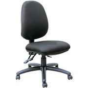 MONDO JAVA HIGH BACK OFFICE CHAIR 3 LEVER MECHANISM BLACK FABRIC SEAT AND BACK