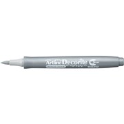 ARTLINE DECORITE BRUSH MARKERS METALLIC SILVER BOX OF 12