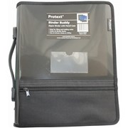 PROTEXT ZIPPER INSERT BINDER A4 2D 25MM SMOKE