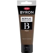 JASART BYRON ACRYLIC PAINT 75ML BURNT UMBER