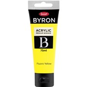 JASART BYRON ACRYLIC PAINT 75ML FLUORO YELLOW