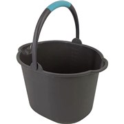 COMPASS PLASTIC BUCKET 11 LITRES GREY