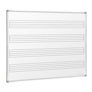 VISIONCHART WALL MOUNTED MAGNETIC MUSIC WHITEBOARD 1200X1200MM