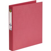 MARBIG LINEN PE BINDER A4 2D 25MM CORAL 5022129