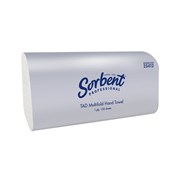 SORBENT PROFESSIONAL TAD MULTIFOLD HAND TOWEL 1 PLY 150 SHEETS CARTON OF 20