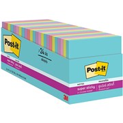 POSTIT 65424SSMIACP SUPER STICKY NOTES SUPERNOVA NEONS CABINET PACK OF 24