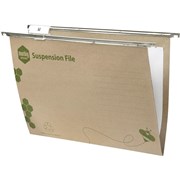 MARBIG ENVIRO SUSPENSION FILES FOOLSCAP WITH TABS  INSERTS GREEN PACK OF 10