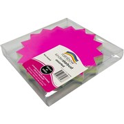 STARBURST RAINBOW FLURO BOARD 205MM 300GSM PK60 41827
