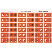 ALPHABETICAL COLOUR CODING LABEL SHEET C PK OF 180