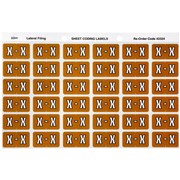 ALPHABETICAL COLOUR CODING LABEL SHEET X PK OF 180