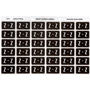 ALPHABETICAL COLOUR CODING LABEL SHEET Z PKT OF 180