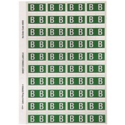 AVERY ALPHABET CODING LABEL B SIDE TAB 25X42MM DARK GREEN PACK OF 240