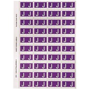 AVERY ALPHABET CODING LABEL J SIDE TAB 25X42MM PURPLE PACK OF 240