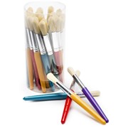 EDVANTAGE STUBBY PAINT BRUSHES STUBBY PLASTIC HANDLE BRUSH SET