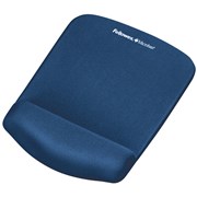 FELLOWES MOUSE PAD WRIST REST Plush Touch Lycra W Microban Blue