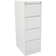GO 4 DRAWER FILING CABINET H1321mm x W460mm x D620mm White