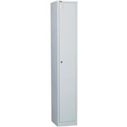 GO SINGLE DOOR LOCKER SILVER GREY 1830X305X455 LOCKABLE