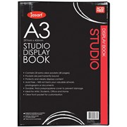 A3 JASART DISPLAY BOOK BLACK 20 PAGES