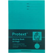 PROTEXT POLY WRITING BOOK 24MM DOTTED THIRD 64 PAGE PK10