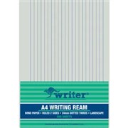 WRITER A4 EXAM PAPER 24mm Dotted Thirds Landscape 500 SHEETS