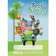 SCRAP BOOK WRITER SB6401 330x240MM BEST BUDDIES MEGA 100GSM 64 PAGE