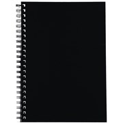SPIRAX 512 NOTEBOOK HARDCOVER A4 100 LEAF BLACK SIDE OPEN