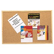 CORK BULLETIN BOARD WOODEN FRAME 900X600MM  600X900MM