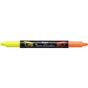 PENTEL TWIN TIP HIGHLIGHTER SLW8 YELLOW ORANGE