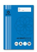 OLYMPIC GRAPH EXERCISE BOOKS A4 96Pages 5mm Squares 198887