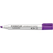STAEDTLER LUMOCOLOUR CHISEL TIP WHITEBOARD MARKER VIOLET PK10